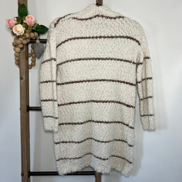 Altard State Long Sleeve Fuzzy‎ Striped Cardigan Size X Small - Picture 4 of 7